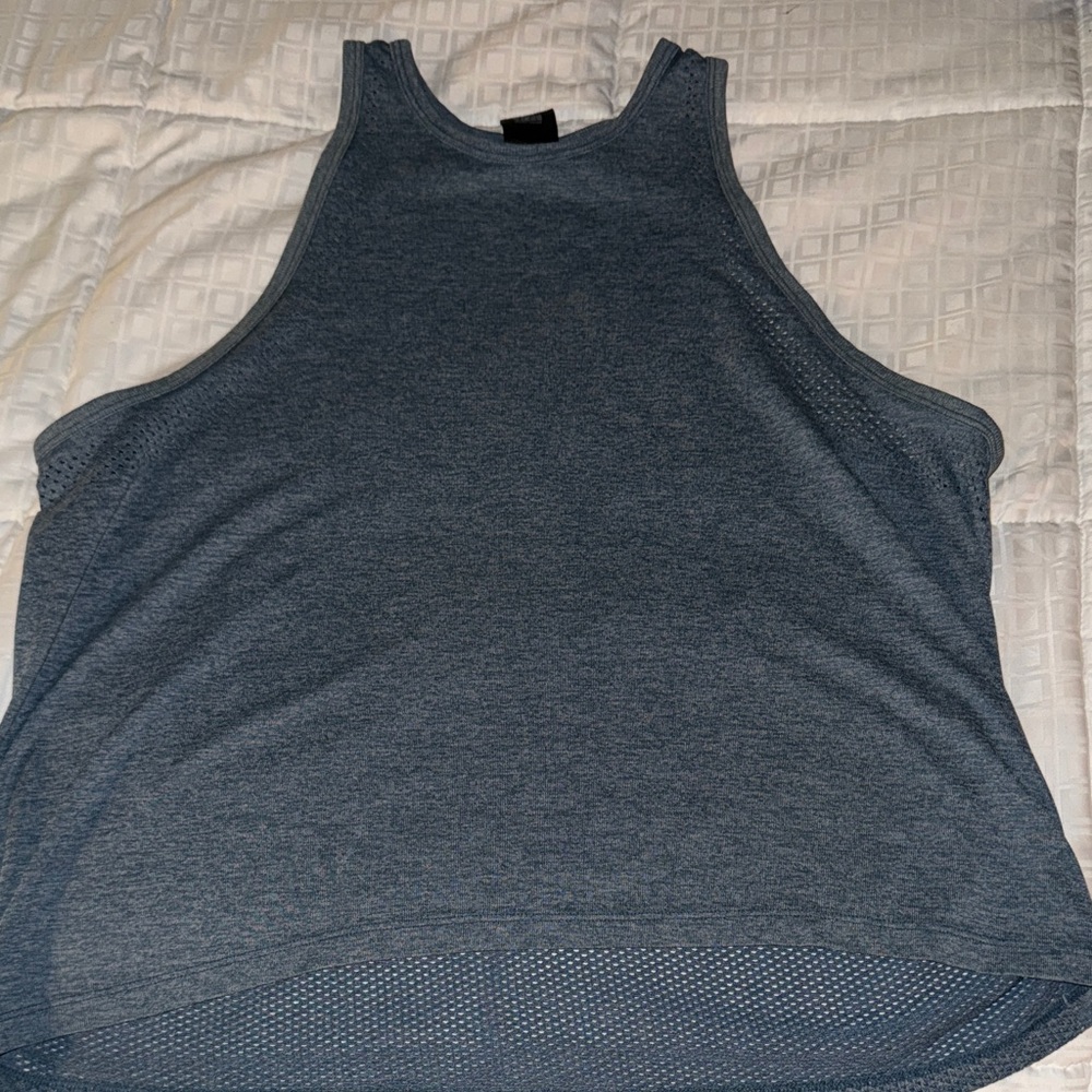 PINK Victoria's Secret green Heather Seamless Tank Top
